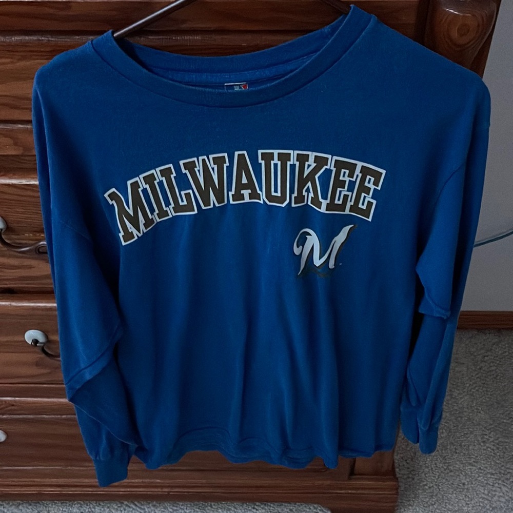 milwaukee baseball long sleeve